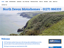 Tablet Screenshot of northdevonmotorhomes.co.uk